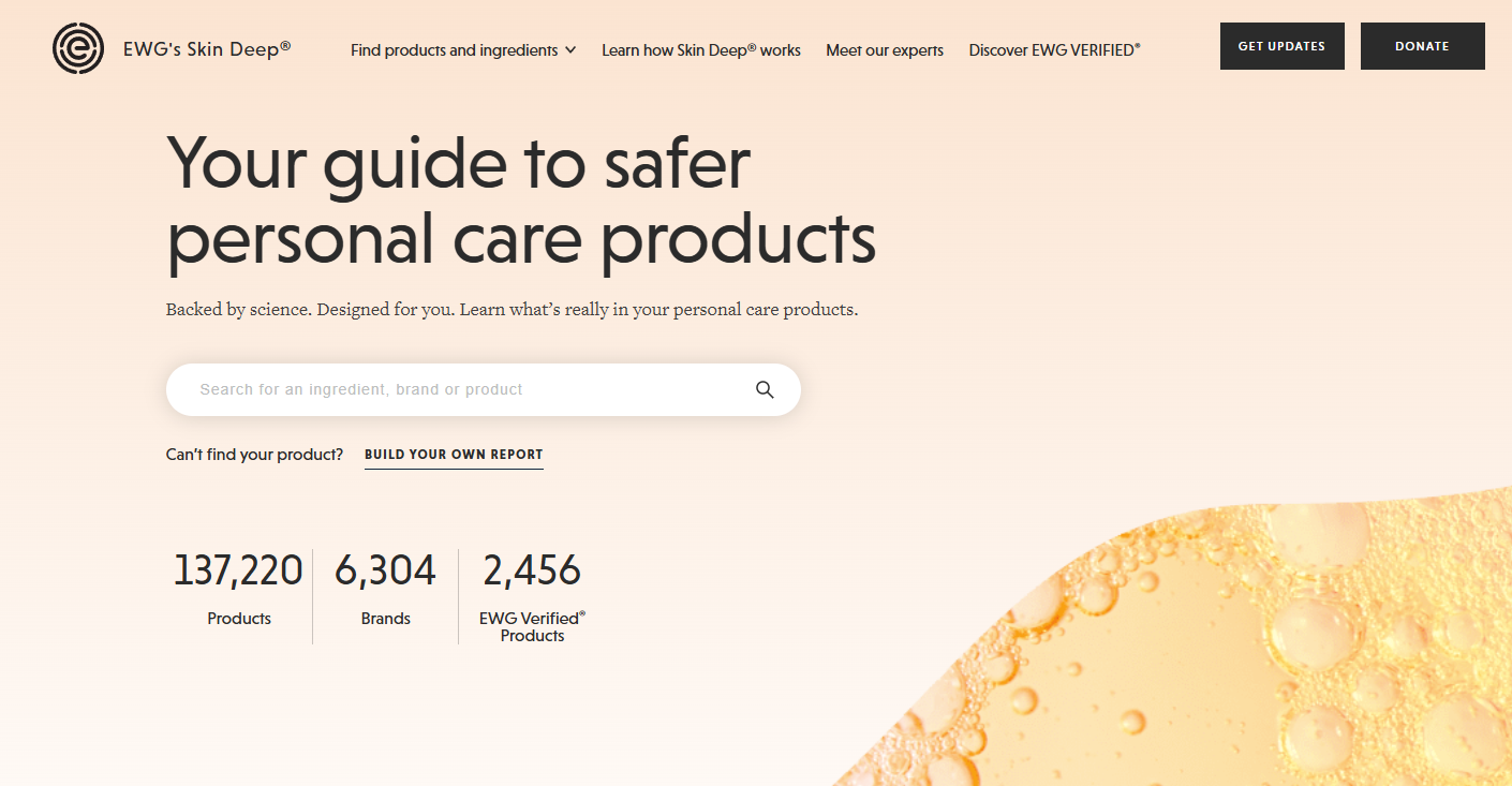 EWG 공식 홈페이지