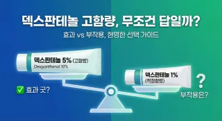 덱스판테놀 고함량이 무조건 답일까? (ft.논문)