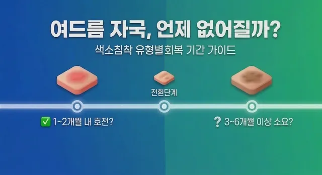 여드름 자국 언제 없어질까?